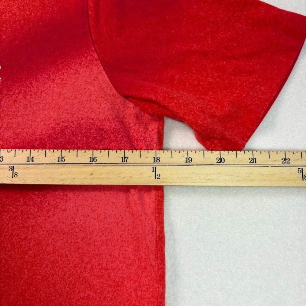 Nike Boys Size XL Tee Shirt Red Airbrush Short Sleeve‎ Cotton